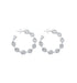 SUMAYA HOOPS - joya de plata sterling .925 con baño de oro 14K, AMANZA Jewelry