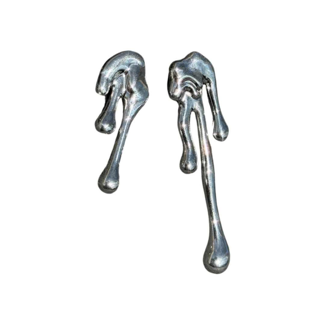 IGNIS EARRINGS - anillo de plata .925 con baño de oro 14K artesanal