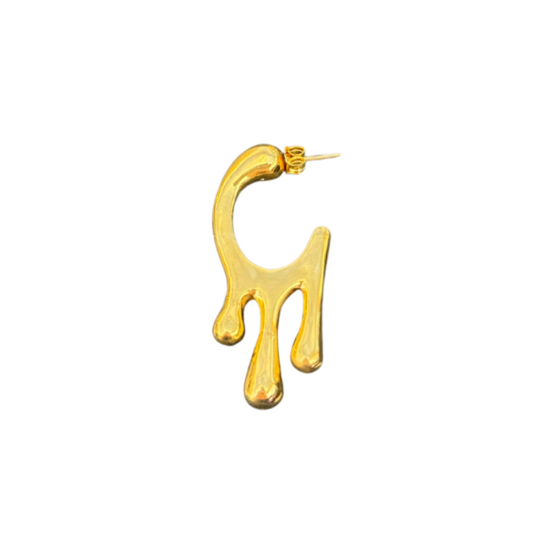 SPIRA EARRINGS - anillo de plata .925 con baño de oro 14K artesanal