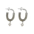 SERVA ARETE DE PLATA .925 - arete de plata .925 con baño de oro 14K artesanal