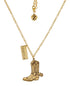 TEQUILA NECKLACE - collar de plata sterling .925 con baño de oro 14K, AMANZA Jewelry