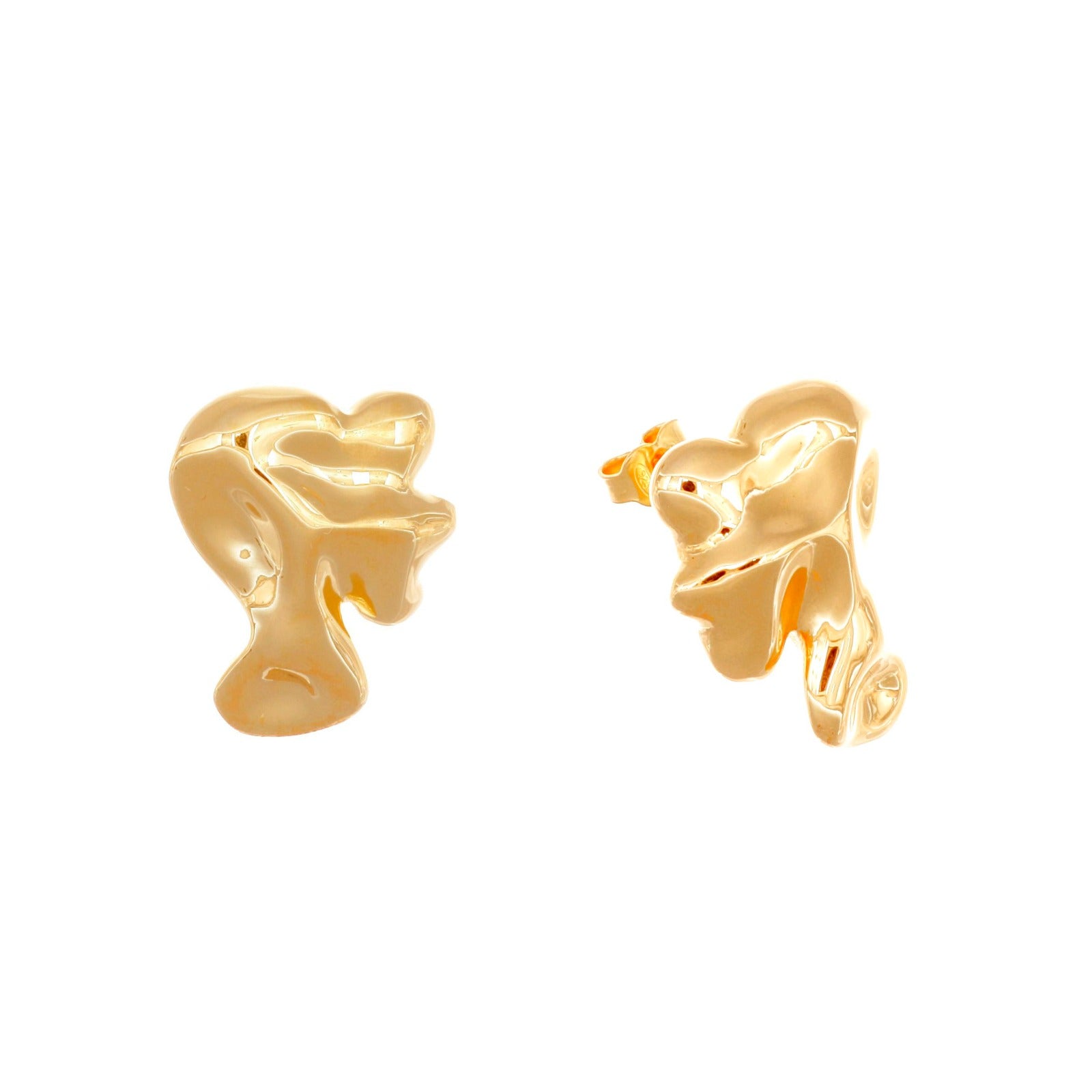 HERA EARRINGS - anillo de plata .925 con baño de oro 14K artesanal