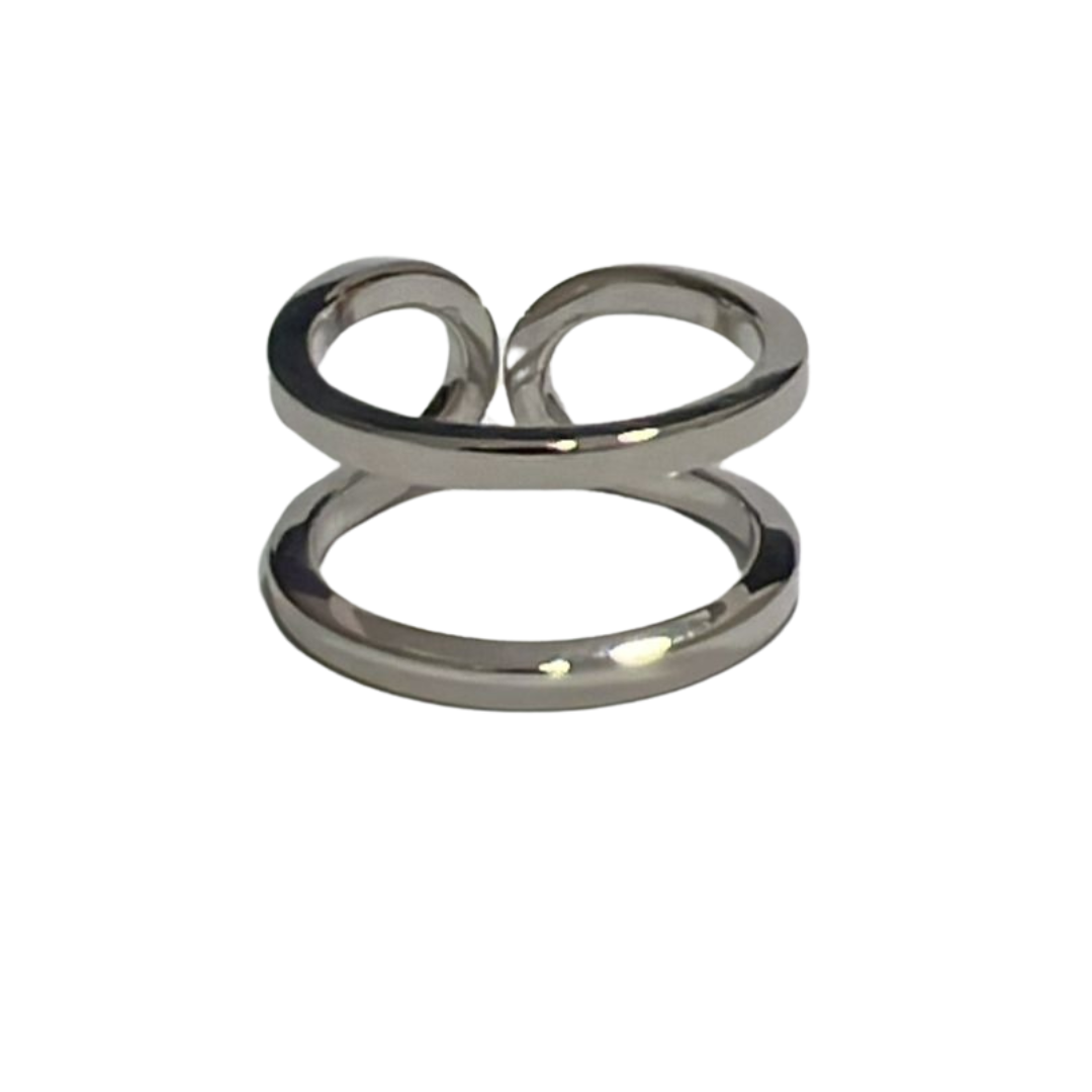 RAFAEL RING - anillo de plata .925 con baño de oro 14K artesanal
