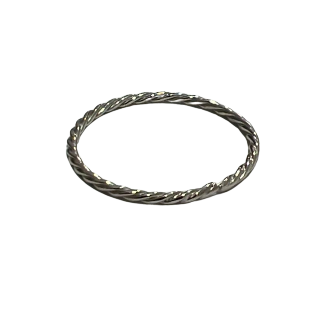 SOGA LIGHT RING - anillo artesanal en plata .925, hecho en Taxco México