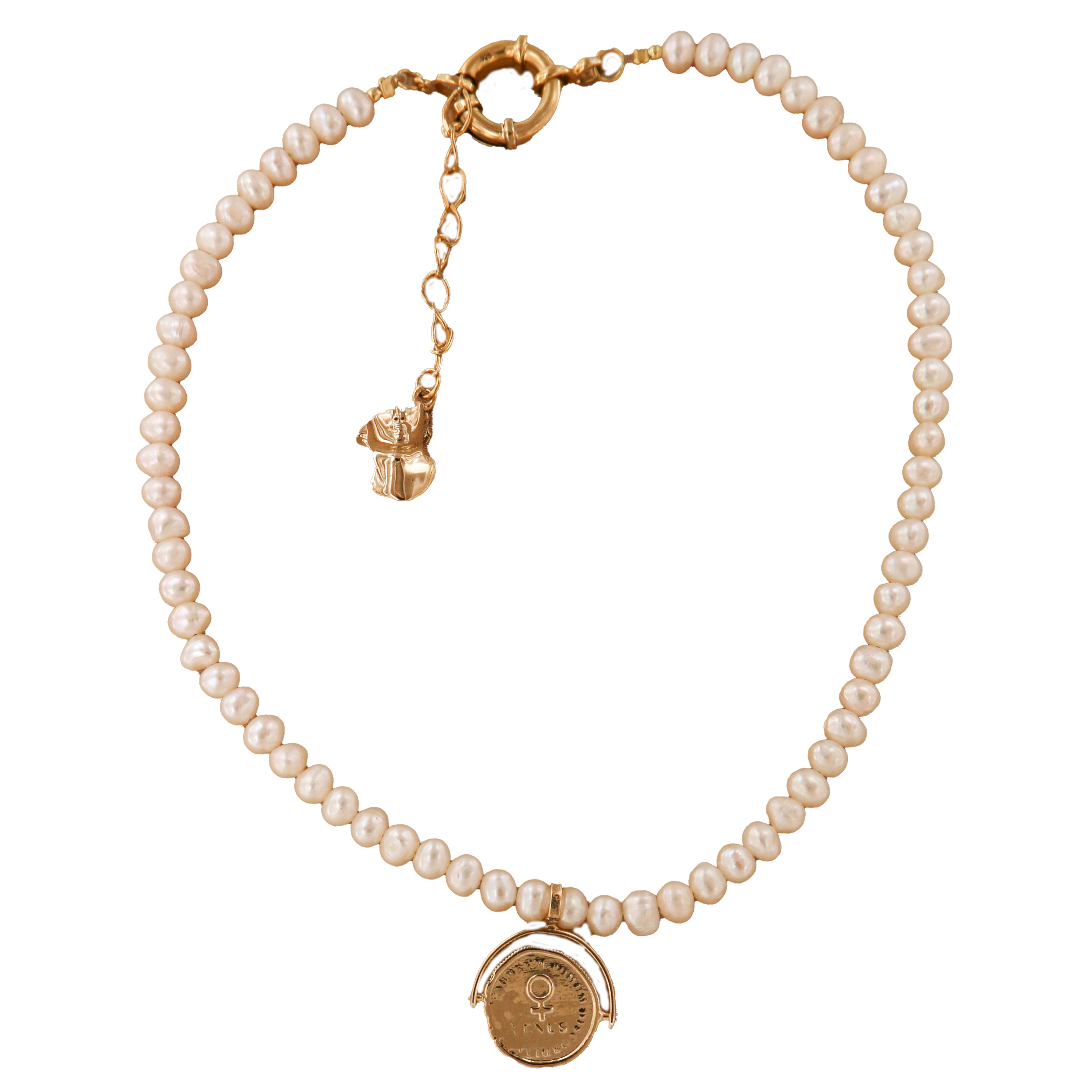 SAMANTHA VENUS CHAIN - collar de plata .925 con baño de oro 14K artesanal