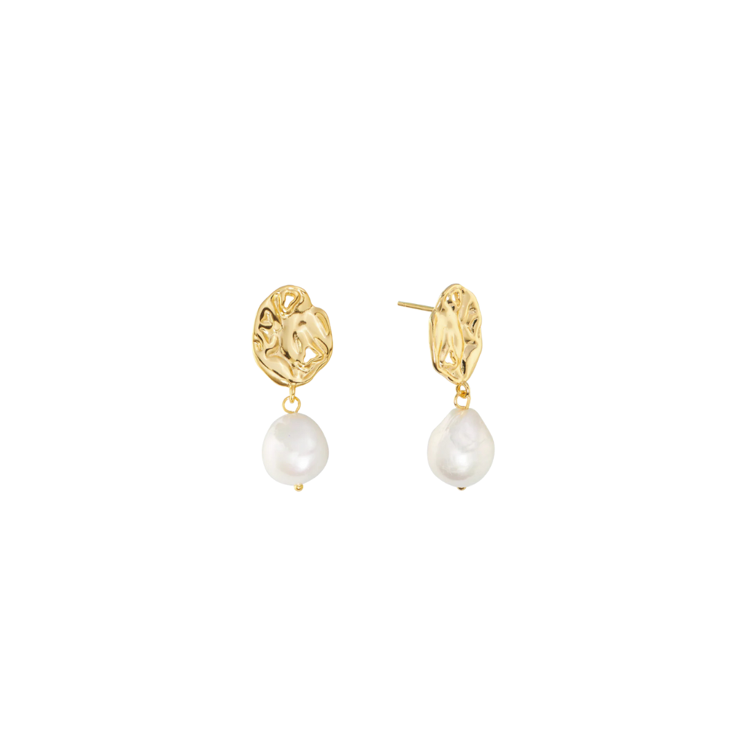 AUDREY EARRINGS - anillo de plata .925 con baño de oro 14K artesanal