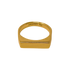 ALMA LIGHT RING - anillo de plata .925 con baño de oro 14K artesanal