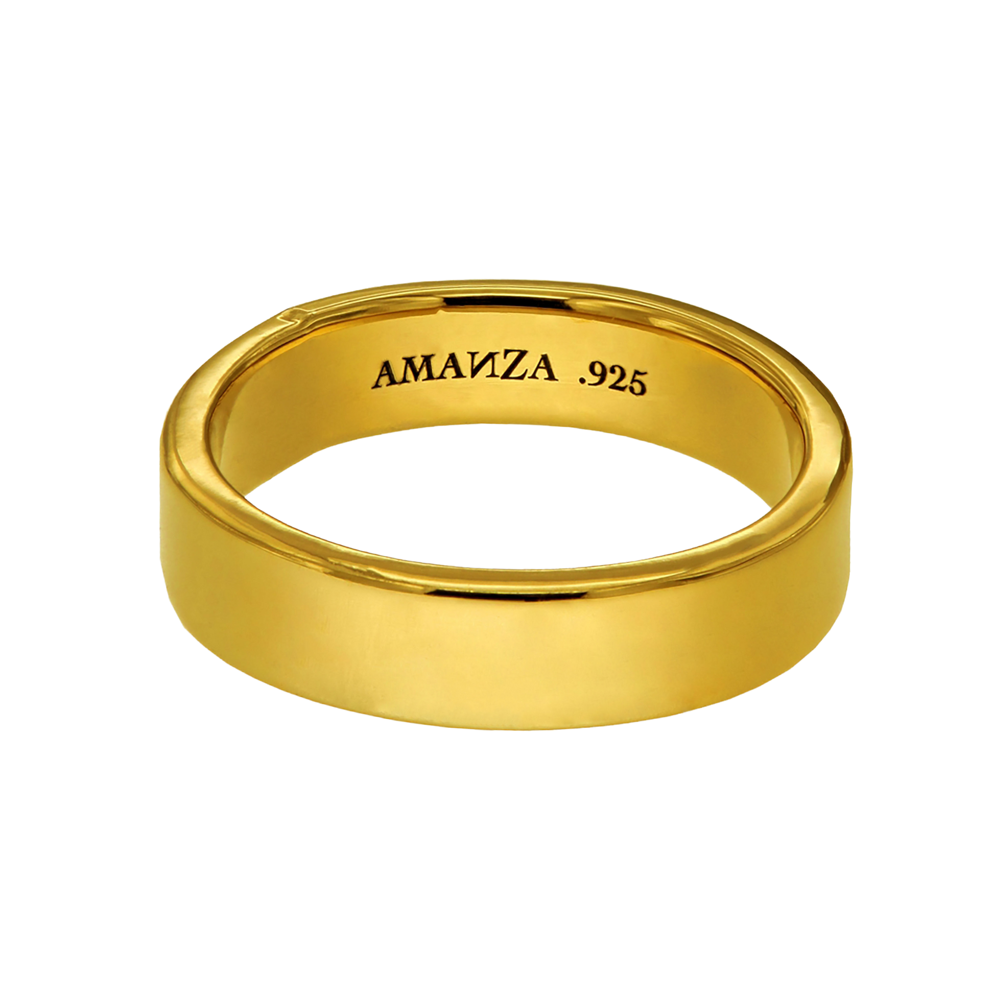 ANNE MEDIUM RING - anillo de plata .925 con baño de oro 14K artesanal