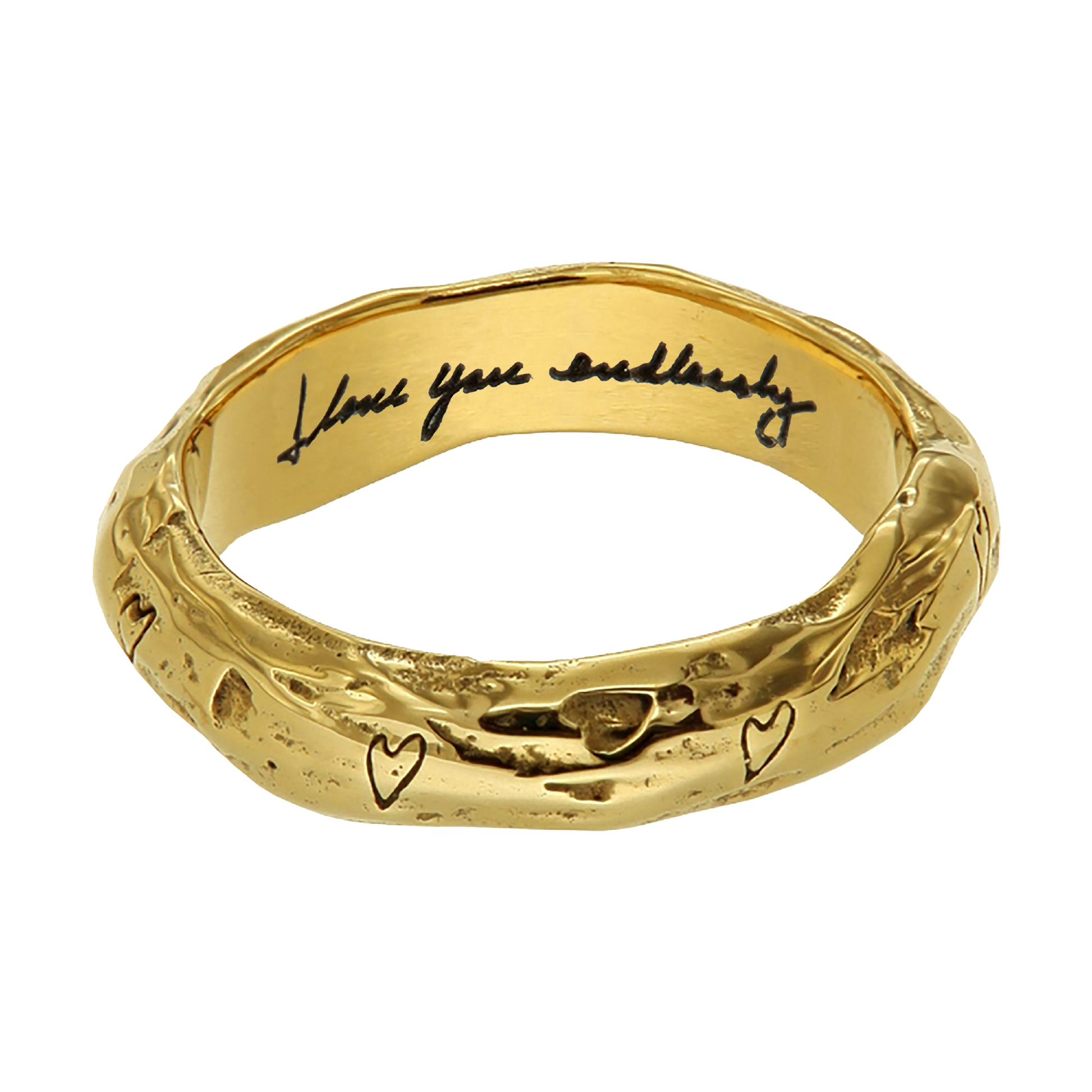 LAUREN LOST RING - anillo de plata .925 con baño de oro 14K artesanal