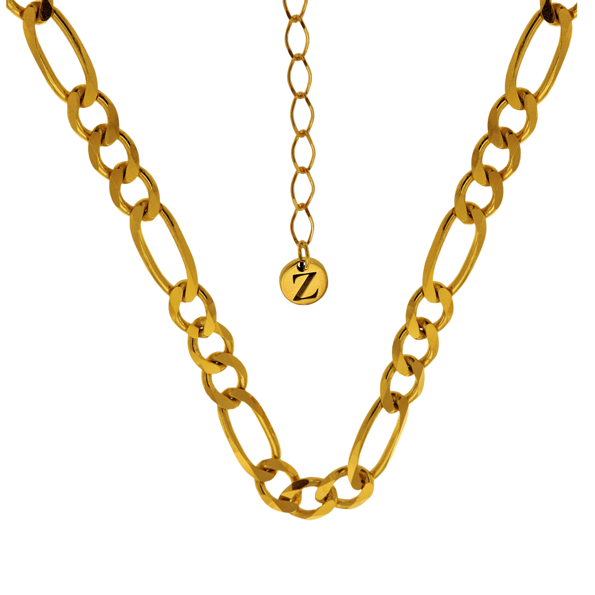 ALBERTA BOLD CHAIN - collar de plata .925 con baño de oro 14K artesanal