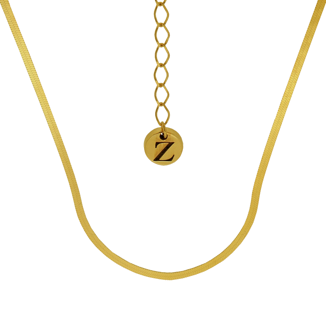 ALEZZA LIGHT CHAIN - collar de plata .925 con baño de oro 14K artesanal