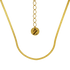 ALEZZA LIGHT CHAIN - collar de plata .925 con baño de oro 14K artesanal