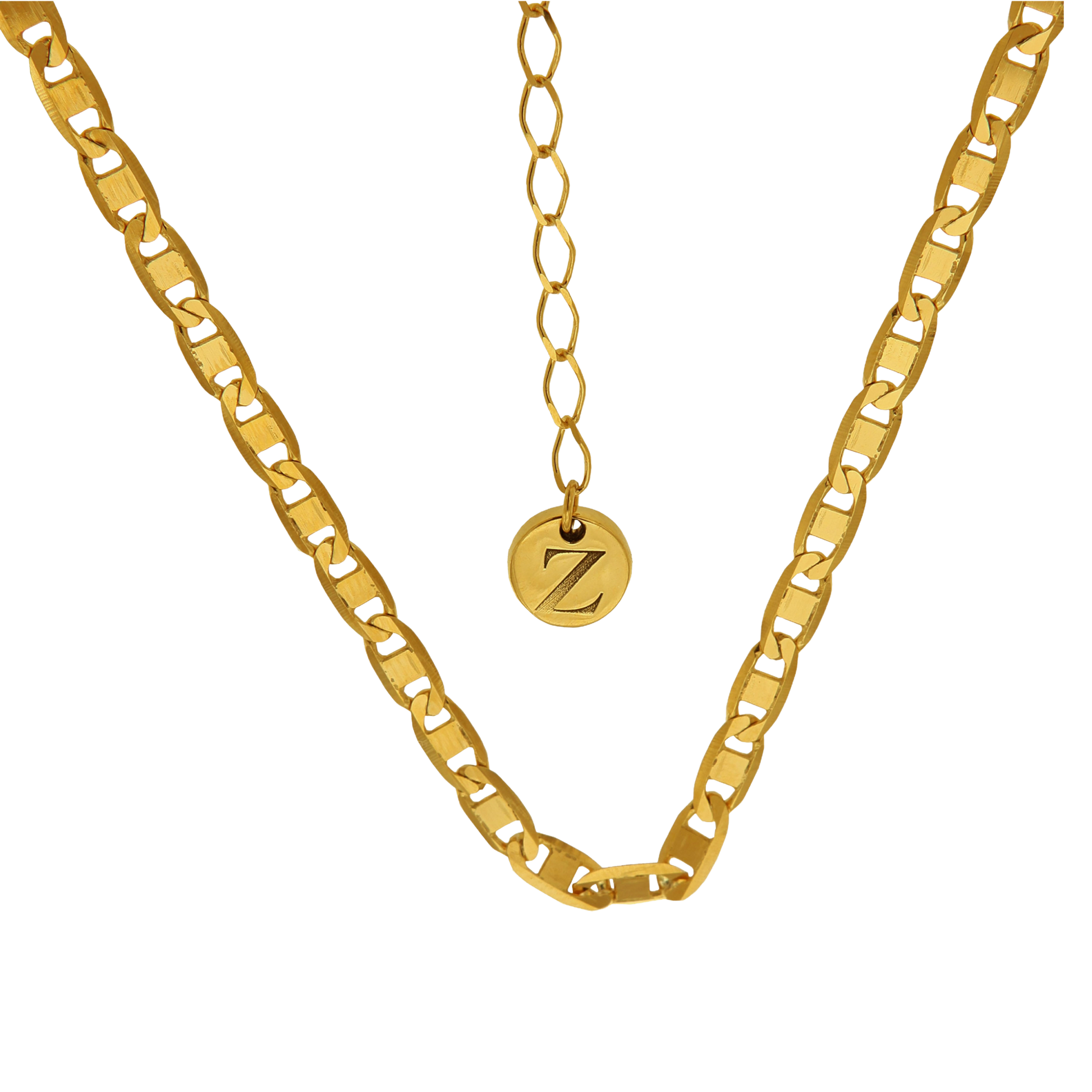ALIA CHAIN - collar de plata .925 con baño de oro 14K artesanal