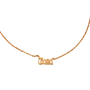Bazza Necklace - collar de plata .925 con baño de oro 14K artesanal