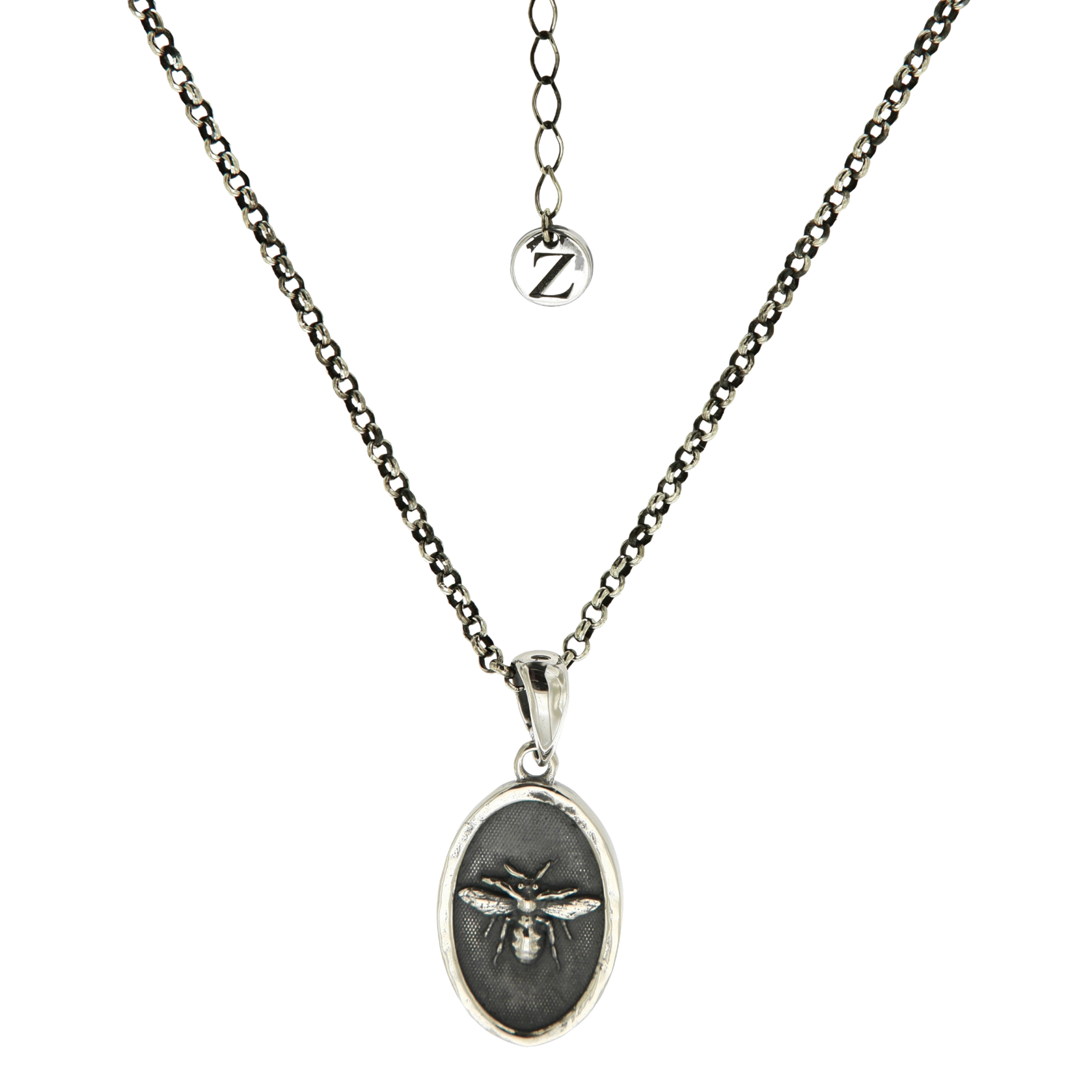 BEE NECKLACE - collar de plata .925 con baño de oro 14K artesanal