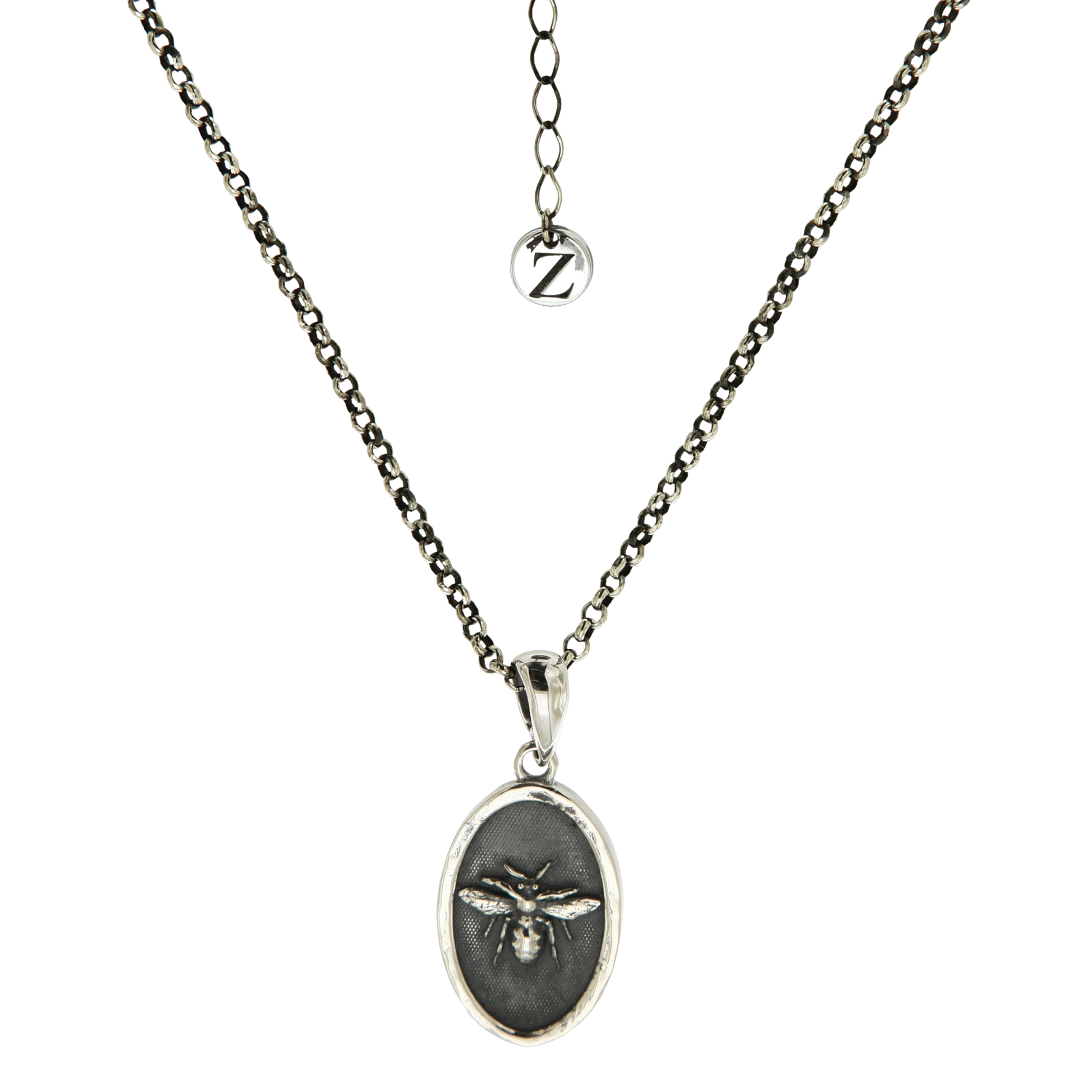 BEE NECKLACE - collar de plata .925 con baño de oro 14K artesanal