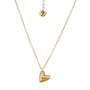 CORAZÓN NECKLACE - collar de plata .925 con baño de oro 14K artesanal