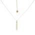 GARIS NECKLACE - collar de plata .925 con baño de oro 14K artesanal