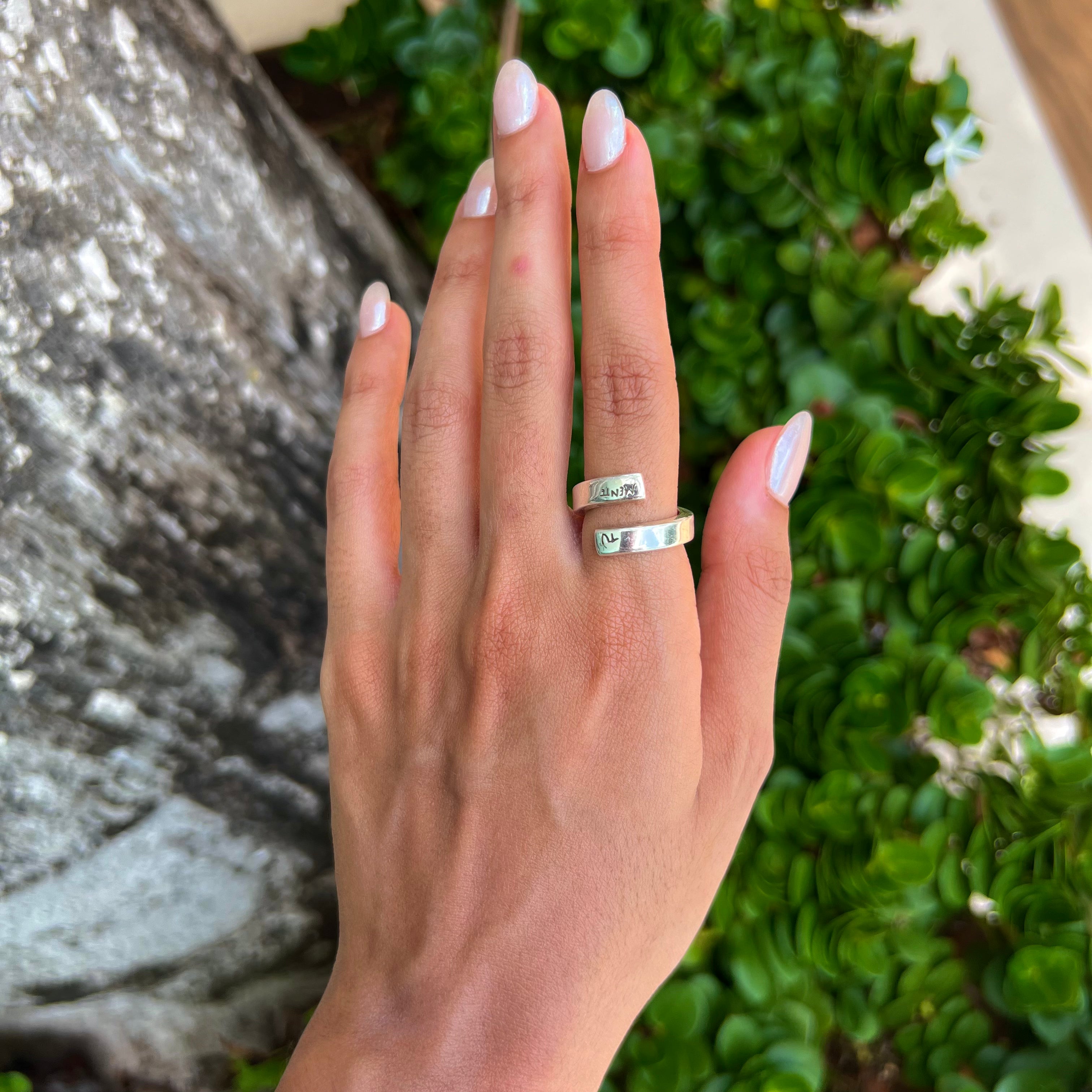 LOOP RING - X FRAN - anillo artesanal en plata .925, hecho en Taxco México