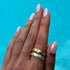 LAUREN LOST RING - anillo minimalista de plata .925 y baño de oro, Taxco Guerrero