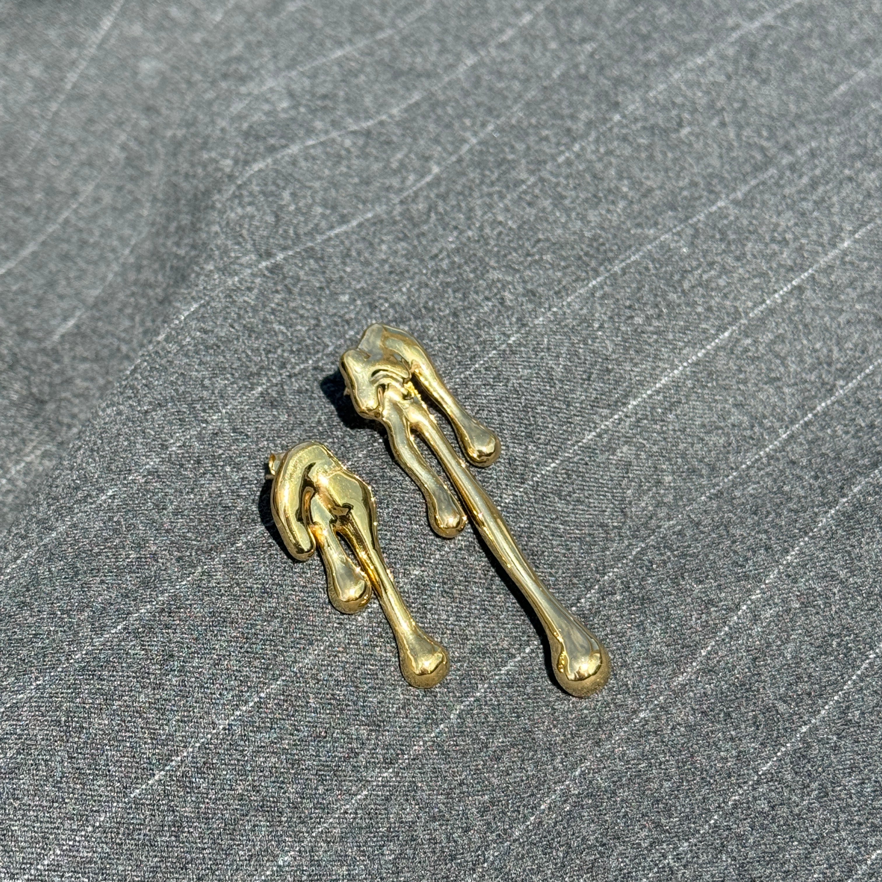IGNIS EARRINGS - anillo artesanal en plata .925, hecho en Taxco México