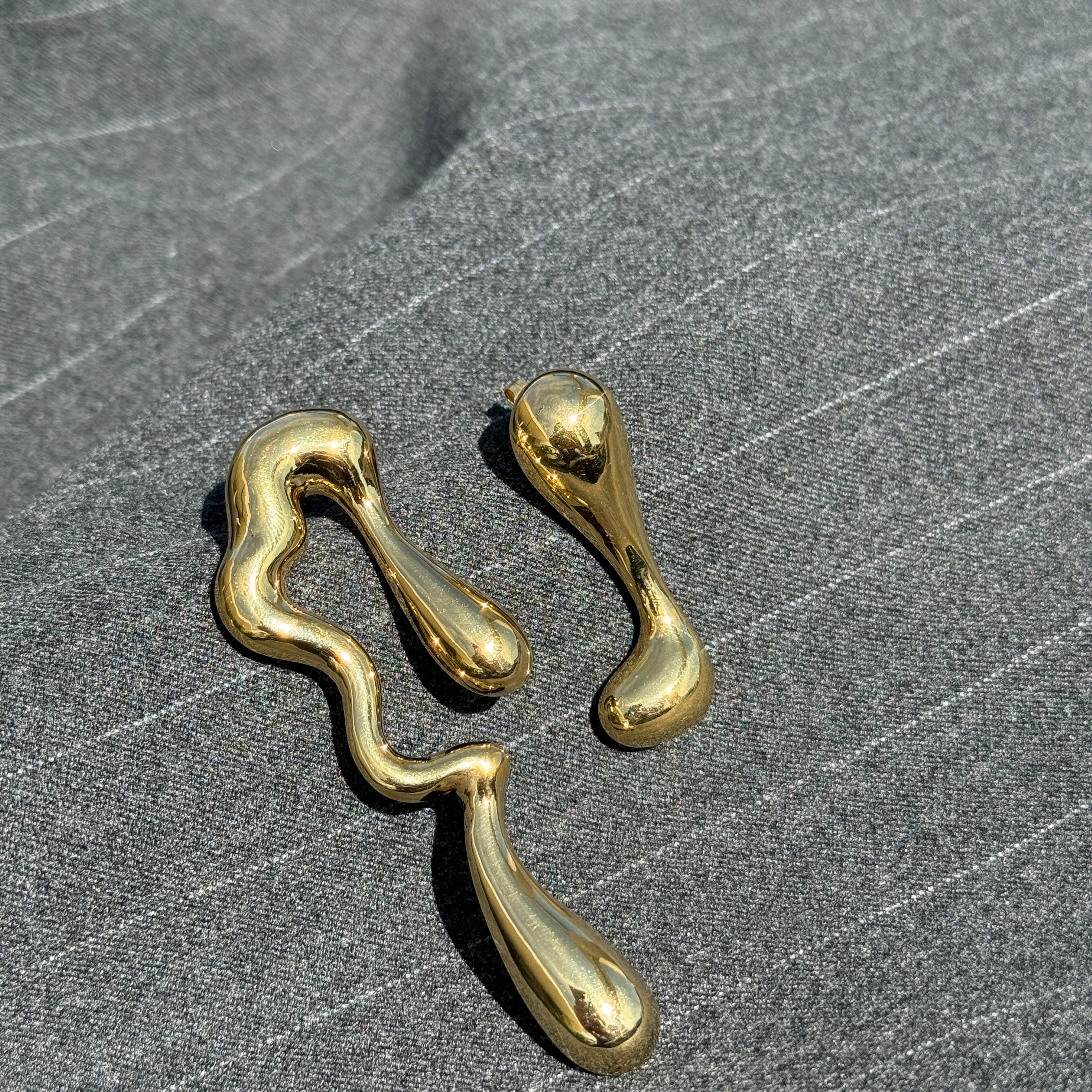 FLUX EARRINGS - anillo artesanal en plata .925, hecho en Taxco México