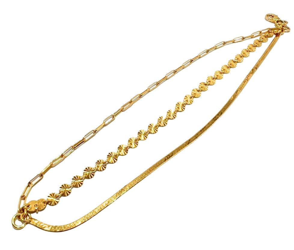 ESTRELLA BRACELET - pulsera de plata .925 con baño de oro 14K artesanal