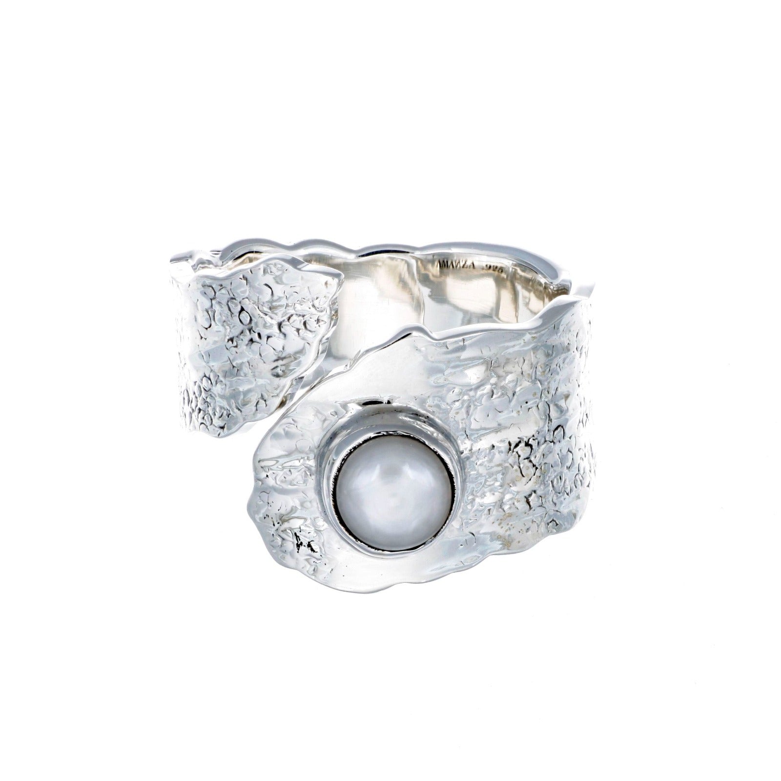 HELIOPORA RING - anillo de plata sterling .925 con baño de oro 14K, AMANZA Jewelry
