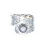 HELIOPORA RING - anillo de plata sterling .925 con baño de oro 14K, AMANZA Jewelry