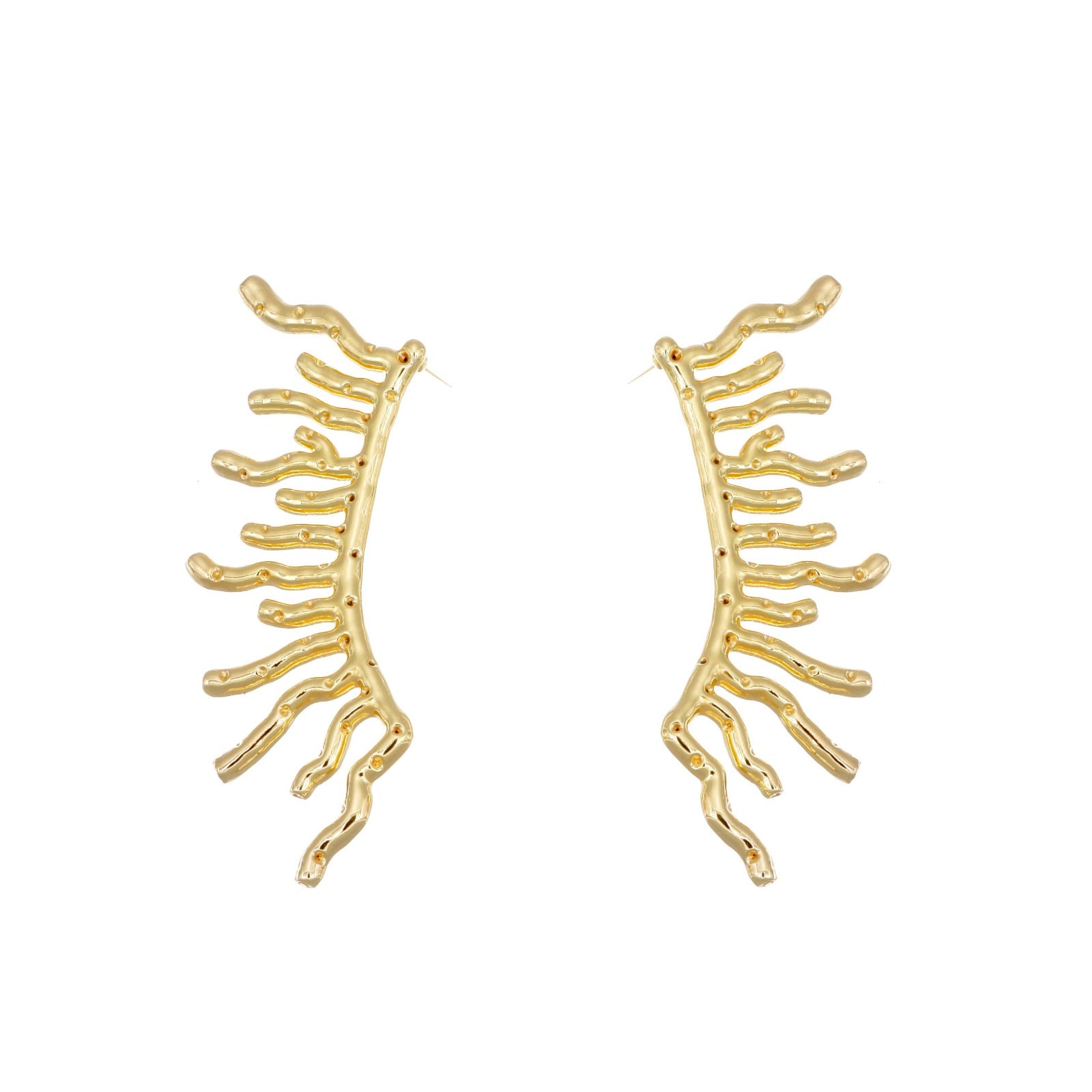 STRIGOSA EARRINGS - anillo de plata .925 con baño de oro 14K artesanal