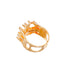 IMMERSA RING - anillo de plata sterling .925 con baño de oro 14K, AMANZA Jewelry