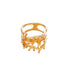 IMMERSA RING - anillo de plata .925 con baño de oro 14K artesanal
