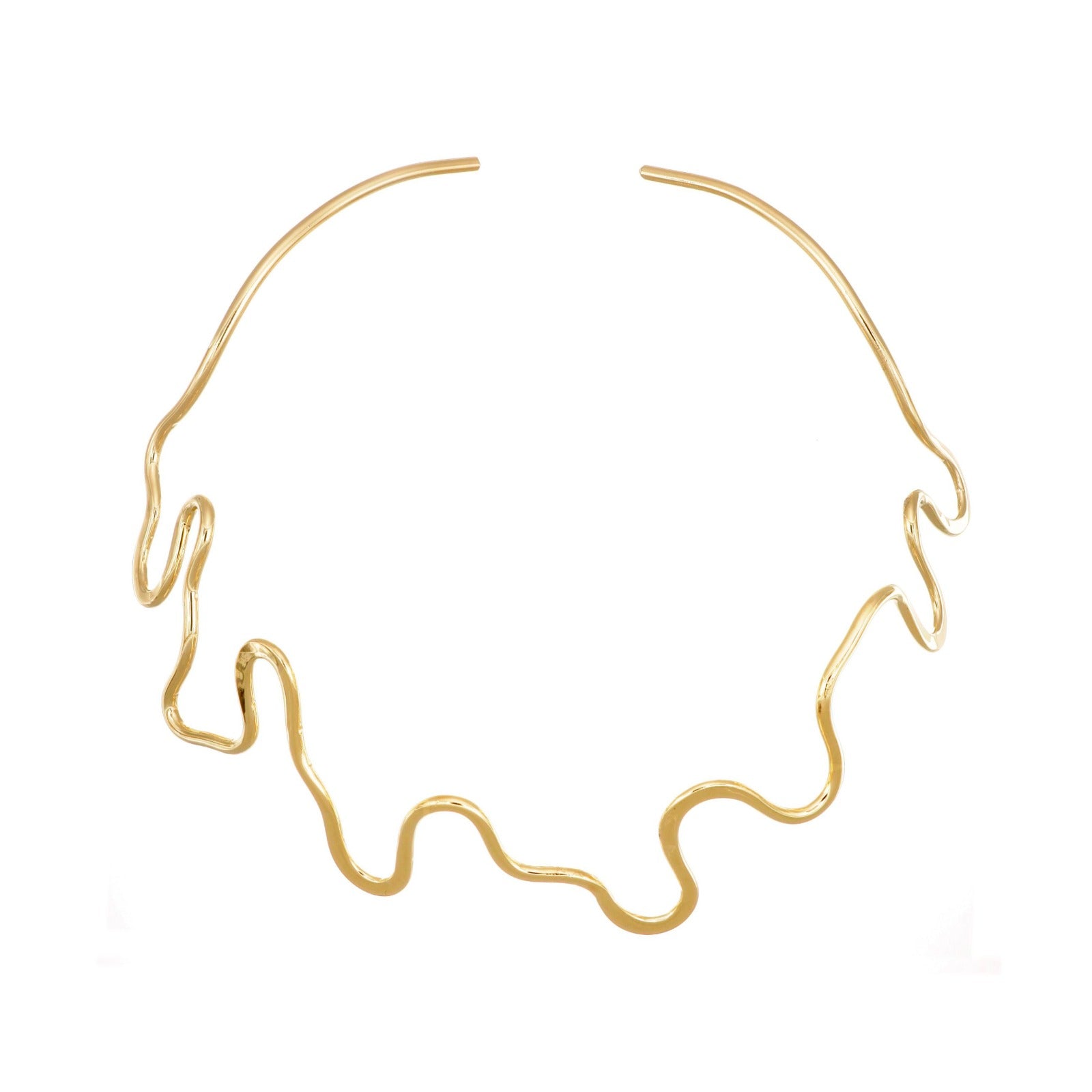 MUSSA ANGULOSA CHOKER - choker de plata .925 con baño de oro 14K artesanal