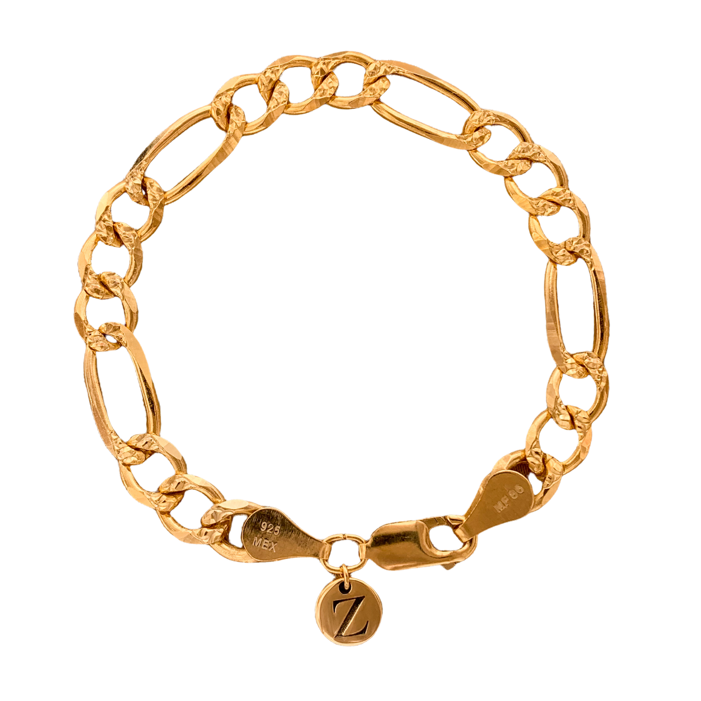 ALBERTA BOLD BRACELET - pulsera de plata .925 con baño de oro 14K artesanal
