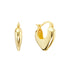 JULIA HEART EARRINGS - anillo de plata .925 con baño de oro 14K artesanal