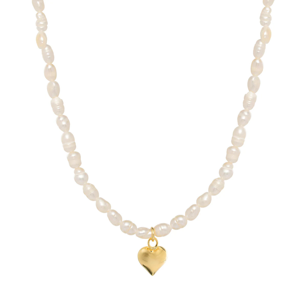 JULIA PEARL HEART NECKLACE