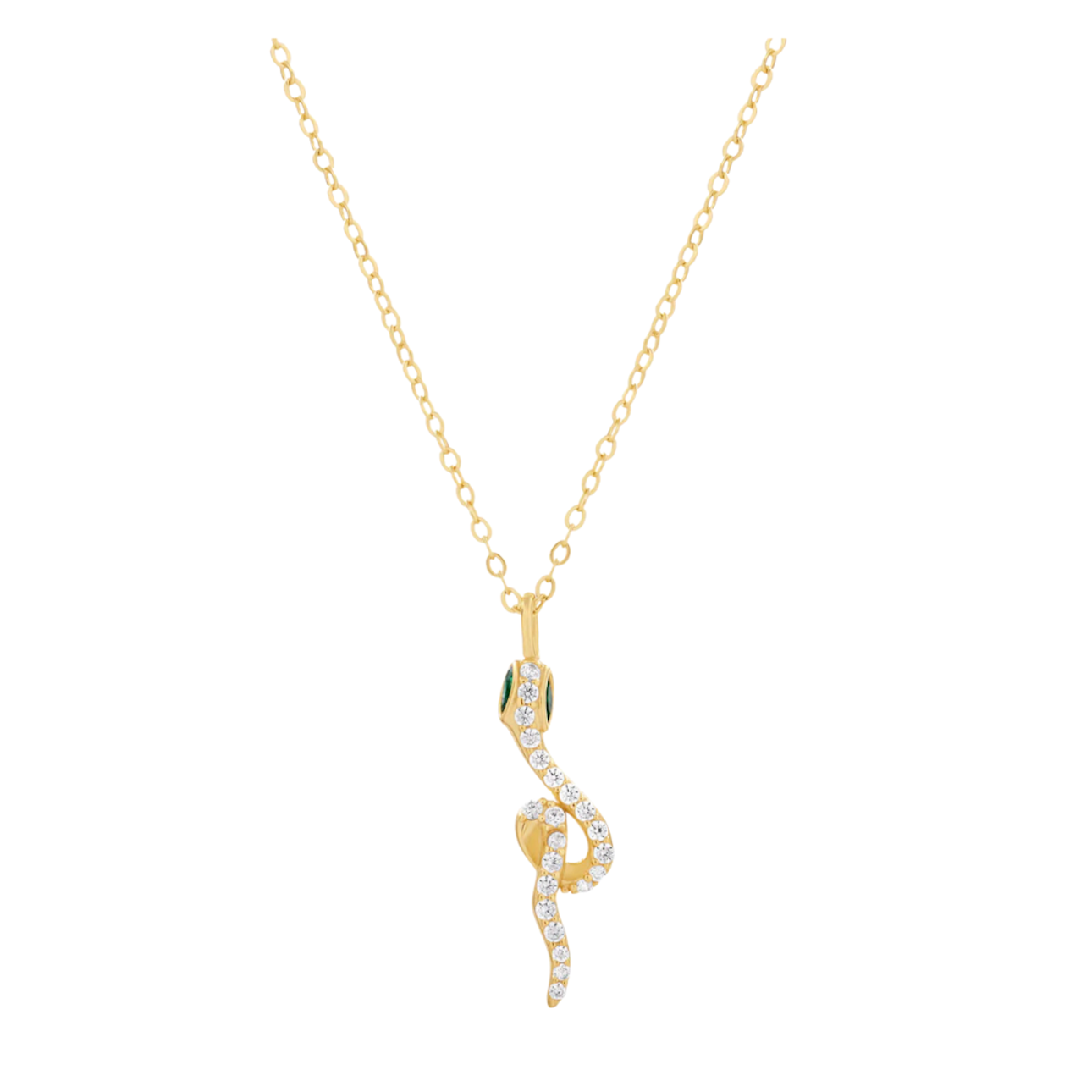 SERPENTI NECKLACE - collar de plata .925 con baño de oro 14K artesanal