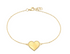 HEART BRACELET - pulsera de plata .925 con baño de oro 14K artesanal