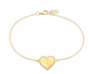 HEART BRACELET - pulsera de plata .925 con baño de oro 14K artesanal