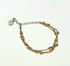 TRILLIZO BRACELET - pulsera de plata .925 con baño de oro 14K artesanal