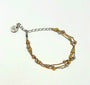 TRILLIZO BRACELET - pulsera de plata .925 con baño de oro 14K artesanal