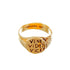 VENI VIDI VICI RING - anillo de plata .925 con baño de oro 14K artesanal