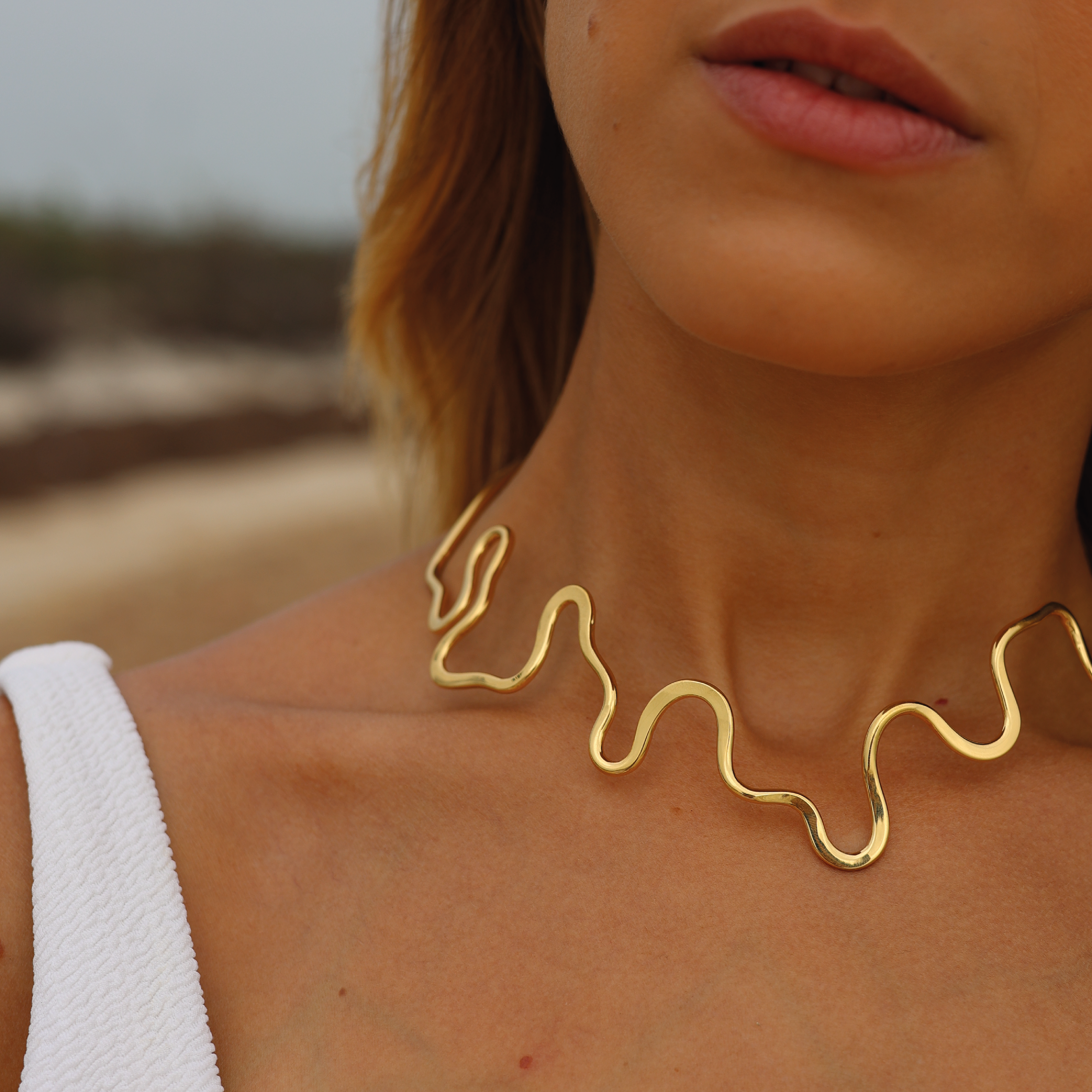 MUSSA ANGULOSA CHOKER - choker artesanal en plata .925, hecho en Taxco México