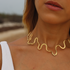 MUSSA ANGULOSA CHOKER - choker artesanal en plata .925, hecho en Taxco México
