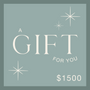 AMANZA GIFT CARD - joya de plata .925 con baño de oro 14K artesanal