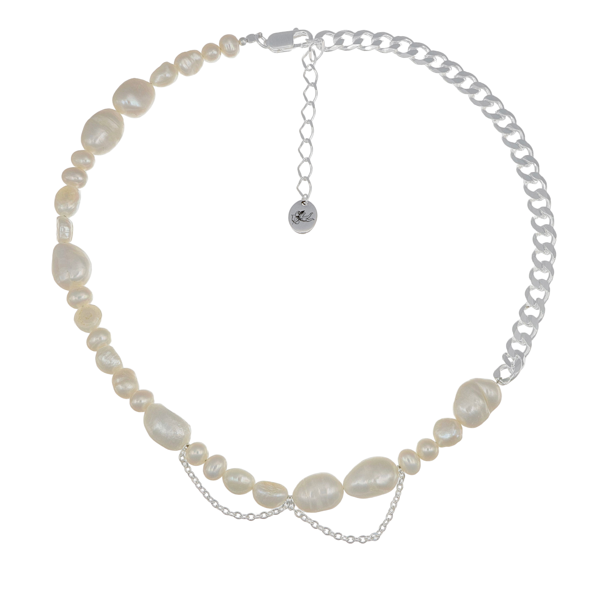 LULA PEARL NECKLACE - collar personalizable en plata .925, joyería artesanal mexicana