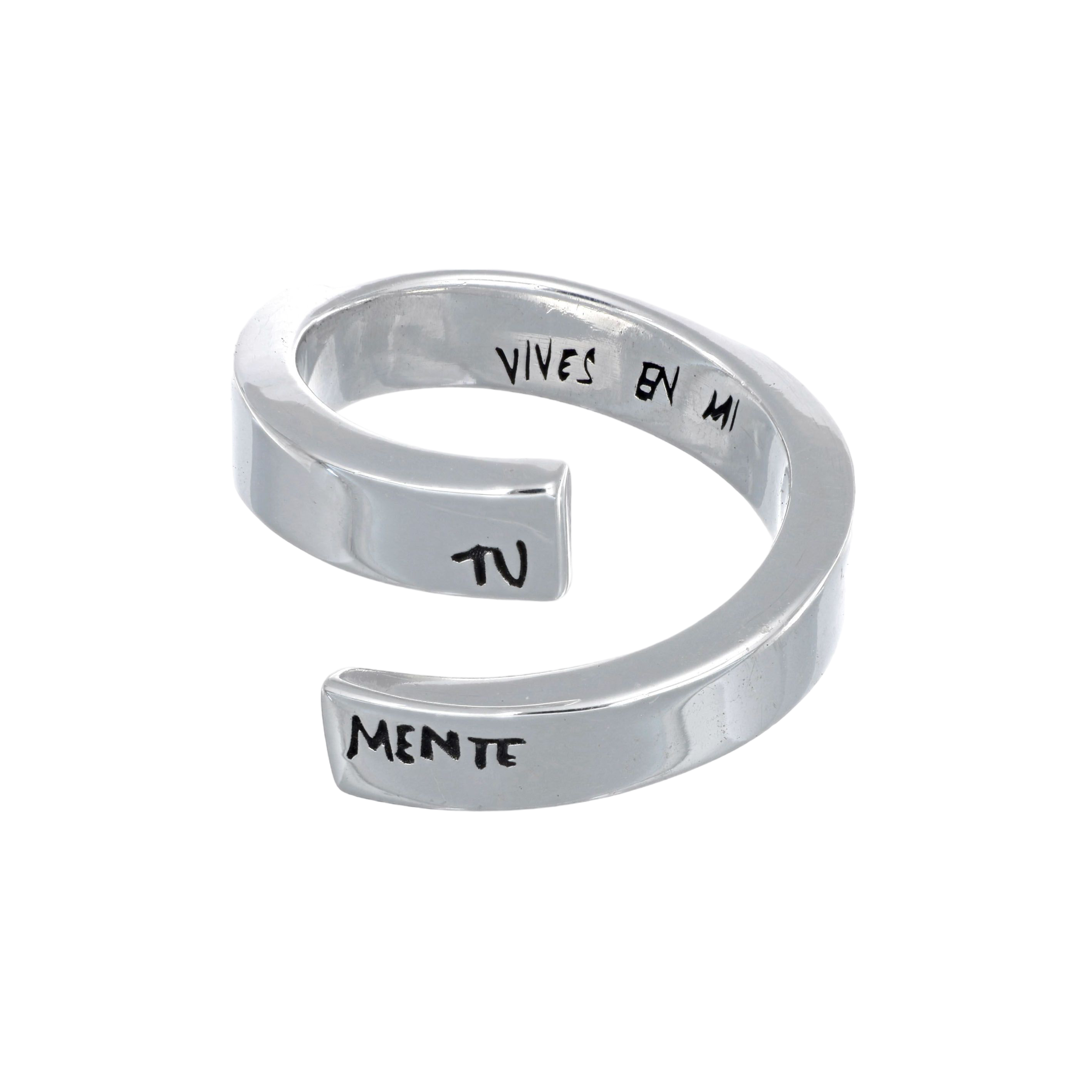 LOOP RING - X FRAN - anillo de plata .925 con baño de oro 14K artesanal