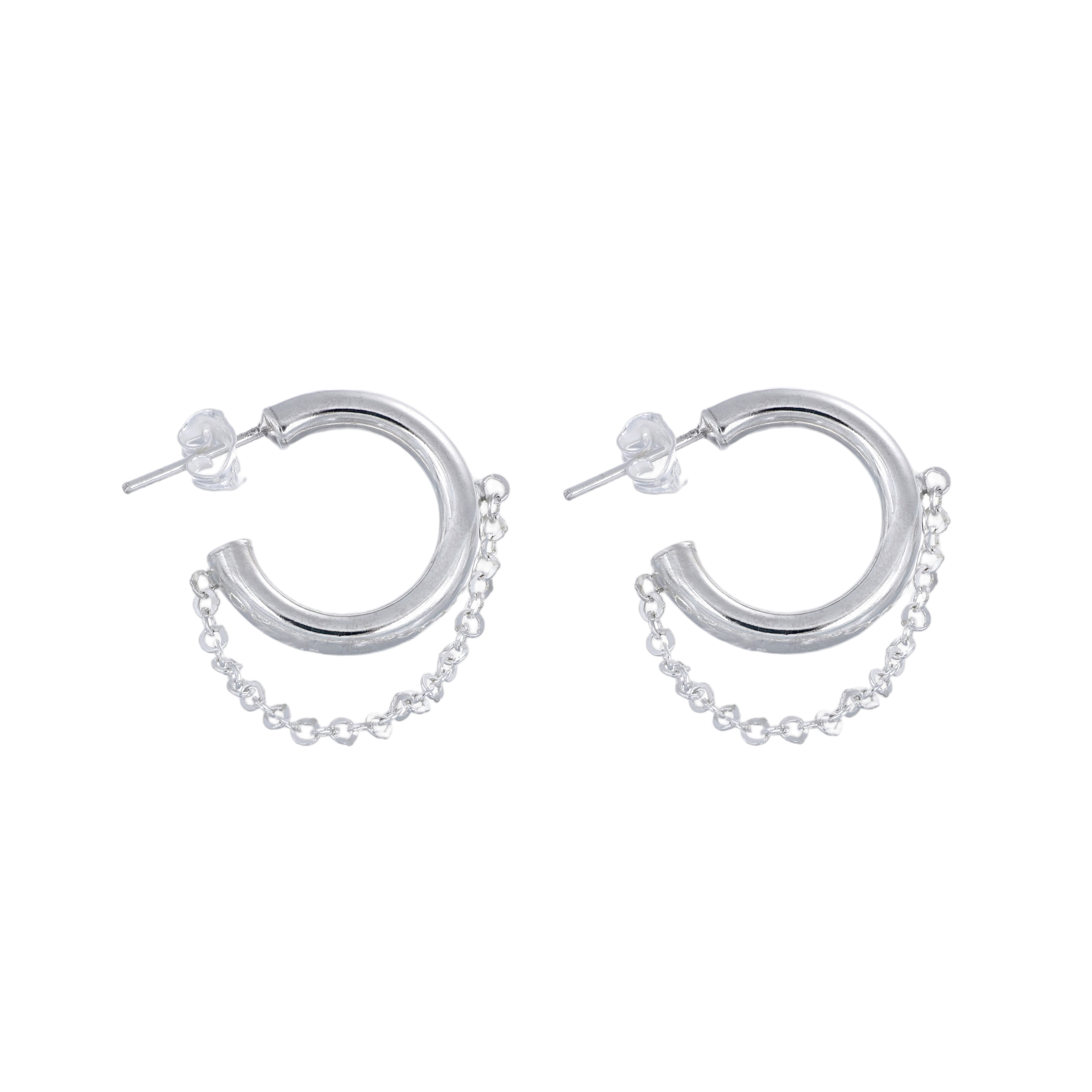 DESAPEGO HOOPS - joya artesanal en plata .925, hecho en Taxco México