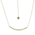 JEMBATANG NECKLACE - collar de plata .925 con baño de oro 14K artesanal