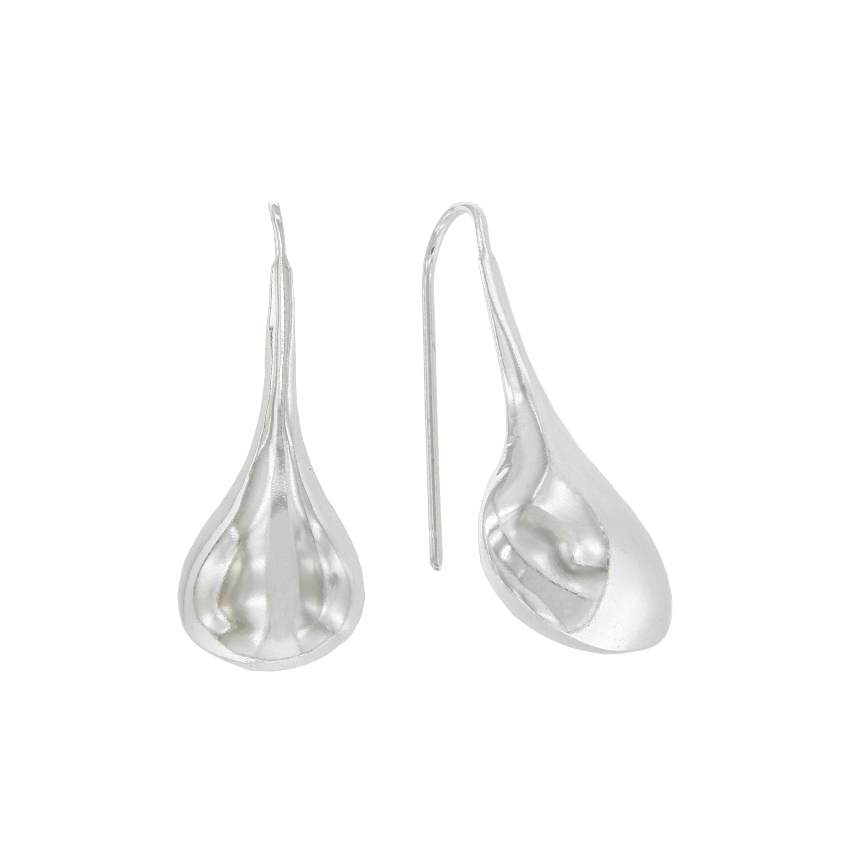 WESLEY MEDIUM EARRINGS - anillo de plata sterling .925 con baño de oro 14K, AMANZA Jewelry